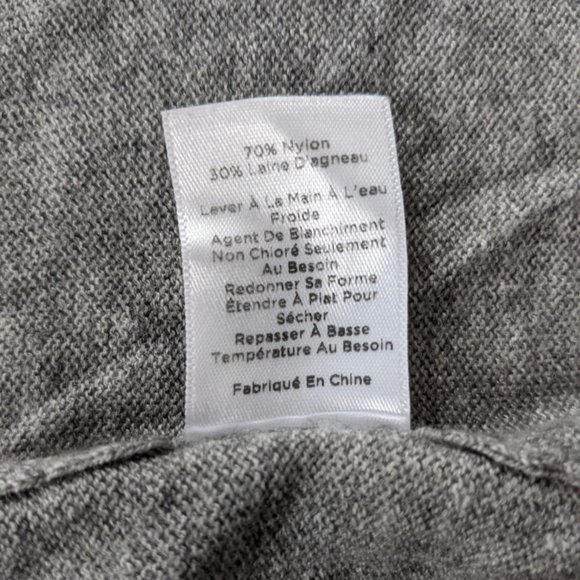 Talbots Penguin Sweater Blue Gray Crew Neck - Picture 9 of 9